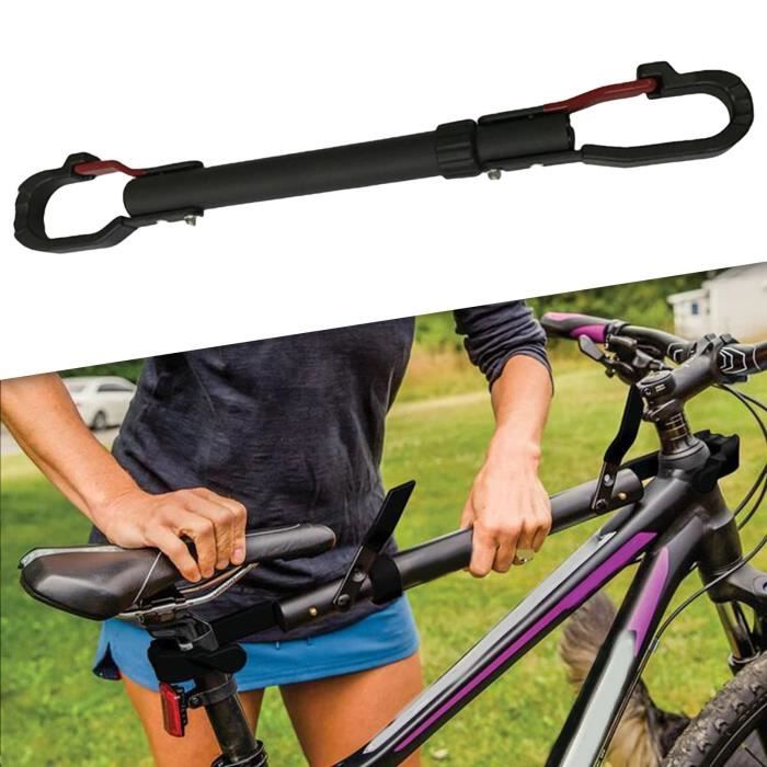 Barre Adaptatrice De Vélo Réglable En Acier – Pour Porte-vélos, Toit, Remorque – Extension De Guidon, Compatible Plupart Vélos