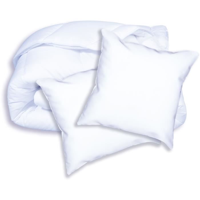Couette Extra Chaude DODO 240x260 Cm - Traitement Anti-acariens Naturel, Garnissage Polyester, Lavable Machine - Fabriqué En France, Pour Lits 2 Personnes