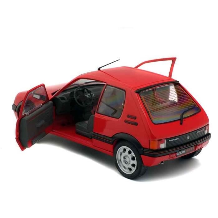 La Peugeot 205 GTI rouge en miniature de Solido au 1/43e