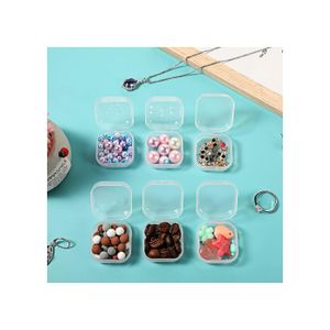 Lot De 100 Mini Bouteilles 5 Ml En Plastique Transparent – Boîtes De Rangement Solides Pour Perles, Bijoux, Petites Pièces & Loisirs Créatifs