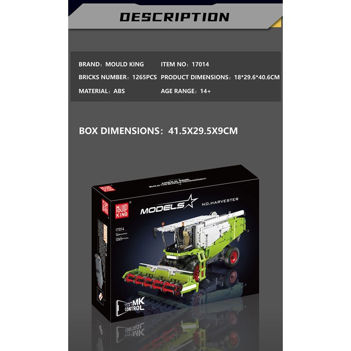 Mould King 18019B technique Voiture Bloc de construction Le véhicule
