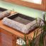 Vasque En Marbre Scrula Slim Black 50 Achat Vente Lavabo