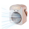 Climatiseur Portable Compact, Ventilateur Refroidisseur d'Air avec Humidificateur, Mini Climatiseur de Bureau pour Maison et Bureau