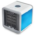 Mini Climatiseur Mobile Refroidisseur Ventilateur Electrique Humidificateur Réservoir d'eau 375ML avec LED Veilleuse Bureau Maison