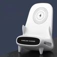 HURRISE Support de charge sans fil style chaise, chargeur sans fil pour téléphone portable, station de charge sans fil-0