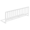 Barrière de lit IB STYLE® PINO - Protection antichute en bois - 120 cm blanc-0