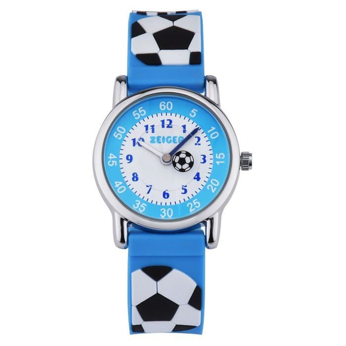 Montre Enfant Zeiger Analogique - Bracelet Silicone Réglable 14-20 Cm, étanche 30m - Pour Fille Et Garçon, Cadeau