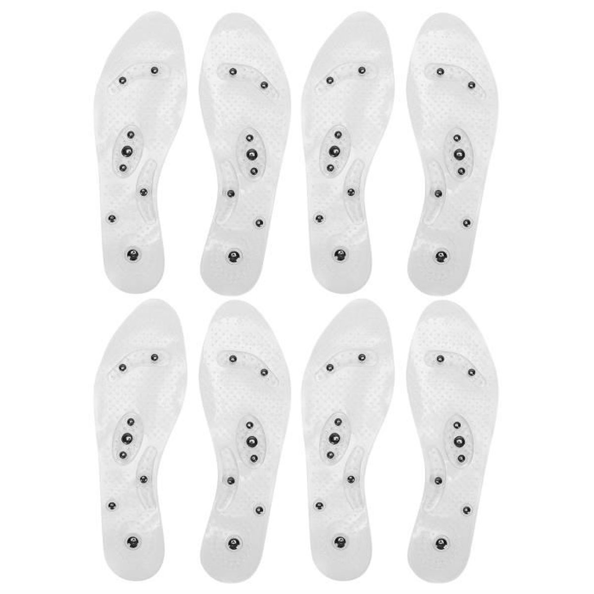 Semelles Magnétiques En Silicone - Taille 43-46 - Aimants Hématite - Acupuncture - Neuves