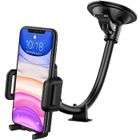 RKINC Support de téléphone de voiture, bras long flexible pour pare-brise universel avec base supplémentaire pour iPhone 12 11 Pro