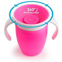 Gobelet anti-fuite bebe 1er age | Tasse d’apprentissage tout-petit en silicone | Verre 360 magique enfants| Vaisselle sans BPA