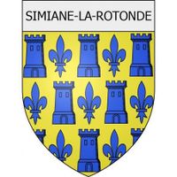 Simiane-la-Rotonde 04 ville Stickers blason autocollant adhésif Taille : 4 cm