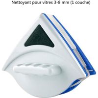 Raclette Lave Vitre Aimanté Nettoyage Magnétique Outil Nettoyage Brosse pour l'épaisseur de Fenêtres à Single Vitrage 3-8mm