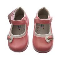 Chaussures Babies en Cuir Verni Rose pour Fille du 21 au 26