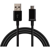 Cable USB Chargeur Noir [Compatible Huawei P7-P8-P8LITE-P8LITE2017-P9LITE-P10LITE-PSMART] Port Micro USB 1 Metre [Phonillico®]