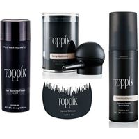 TOPPIK kit complete Fiber Kératine Poudre Densifiante pour Cheveux avec Pompe