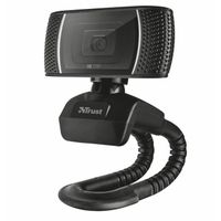 Trust Trino - Webcam HD 720 P USB avec Microphone Intégré - Noir