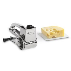 Basics Râpe à fromage plate en acier inoxydable avec poignée et base  antidérapantes, Noir (Anciennement marque  Commercial)