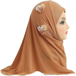 ECHARPE - FOULARD Foulard Hijab Pour Fille-Enfant - Châle Musulman - Écharpe De Prière Arabe[u9907]