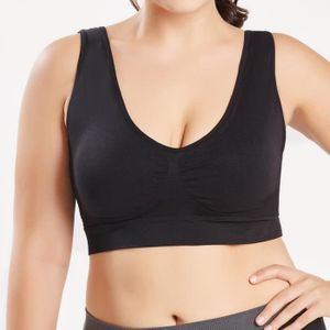 Femmes Couleur Unie Grande Taille Ultra-Mince Grand Soutien-Gorge Soutien-Gorge de Sport Soutien-Gorge Complet Tasse Gilet Tops Femme Confortable sans Soudure Soutien Gorge Classique SANFASHION