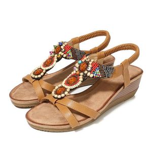 compensé sandale femme