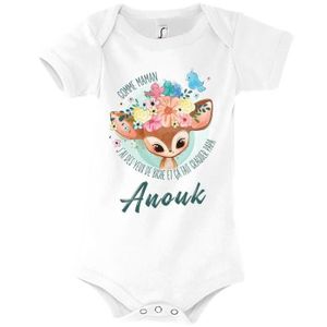 BODY Anouk | Body bébé prénom fille | Comme Maman yeux 