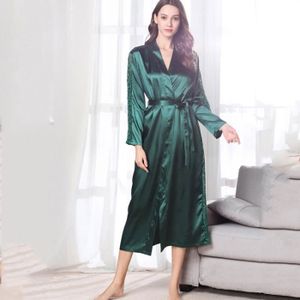 Pyjamas pour femmes YRRFUOT chemise de nuit longue en Satin pour femmes pyjama en soie simule Sexy dentelle peignoir couleur Green Cdiscount Pret a Porter