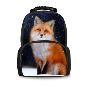 Nopersonality Sac de PE à Cordon Enfants Animaux Mignons Fox Corde de Galaxy Sac de Gym Sac à Dos 