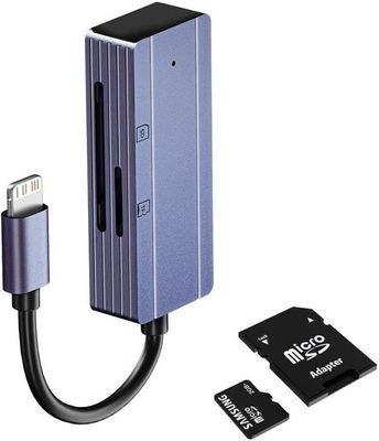 Lecteur De Carte SD Pour IPhone/iPad - Double Fente SD + MicroSD (jusqu'à 1To), Transfert Haute Vitesse Plug & Play - Compatible IOS 13+ - 9