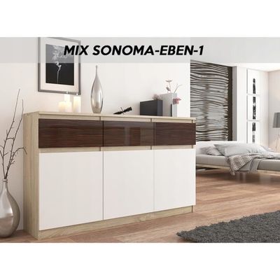 Riga 3 Commode Contemporaine Chambre Salon 40x120x98 Cm 3