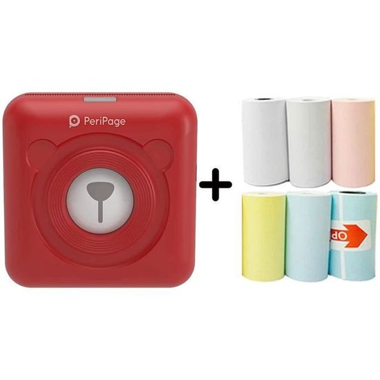 Imprimante Photo Portable Kodak Mini 3 - Bluetooth, Papier Laminé 76x76mm, Appli Mobile
