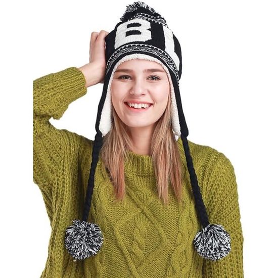 Bonnet Et écharpe D'hiver Pour Femme/fille - Tricot épais Doux, 4 Coloris, Cadeau Idéal - 7