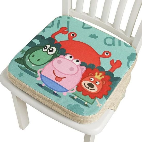 Coussin Rehausseur Pour Chaise D'enfant - Amovible, Lavable Et Antidérapant Pour Les Repas En Famille (1 à 9 Ans)