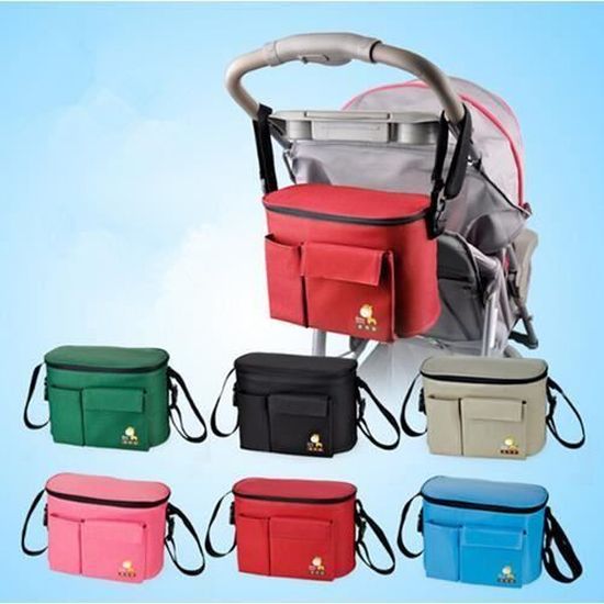 Pochette de Rangement pour Poussette ?�tanche isotherme Organisateur de poussette panier de 
