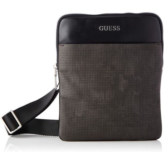 CARTABLE Guess Scala Flat Crossbody Sac de rangement. Homme Gris