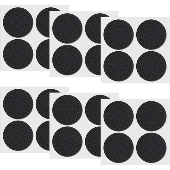 Lot 24 Patins Antidérapants Ronds Meubles Accessoires Chaises Tables Canapés - Maison