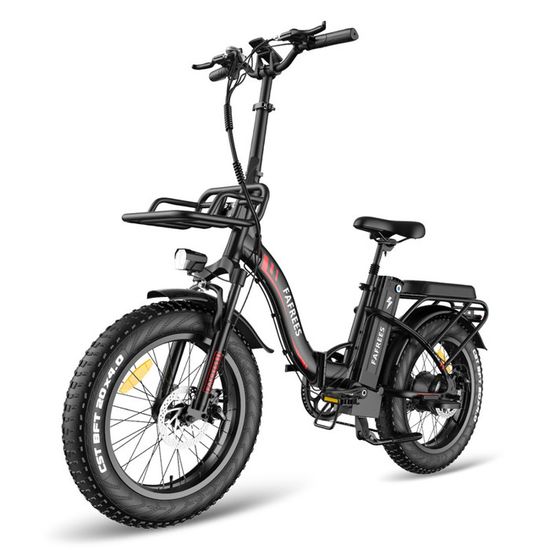 DYU C9 - Vélo Électrique Pliable 20" - Moteur 250W, Batterie 48V 15.6Ah - Autonomie 80-150 Km - Double Suspension