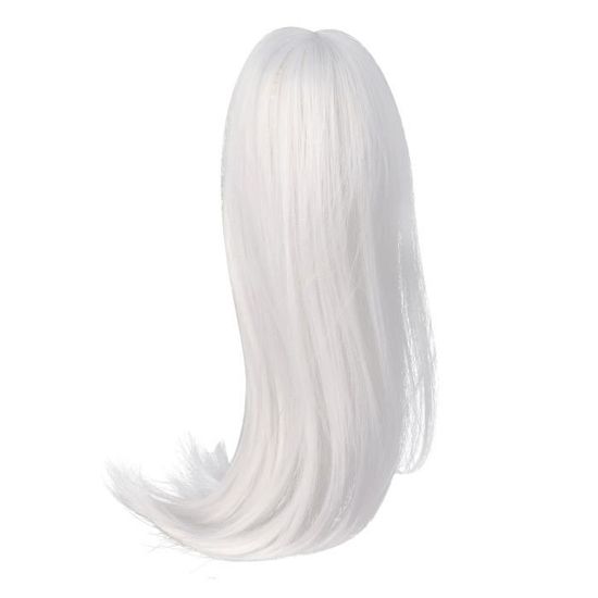 Perruque Dame Longue Ondulée Gris Argenté Tressée WIG ME UP - Style Princesse Hippie