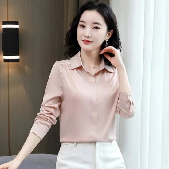 Haut Chemisier En Mousseline De Soie Satin - Manches Ballon, Ample, Neuf Avec étiquettes