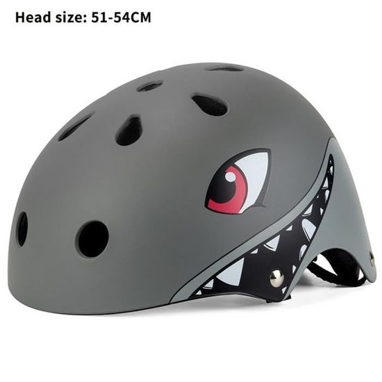 Casque Sport Enfant Design Animal - Protection Pour Patinage, Vélo Et Scooter - Réglable 48-52cm Avec LEDs Fun