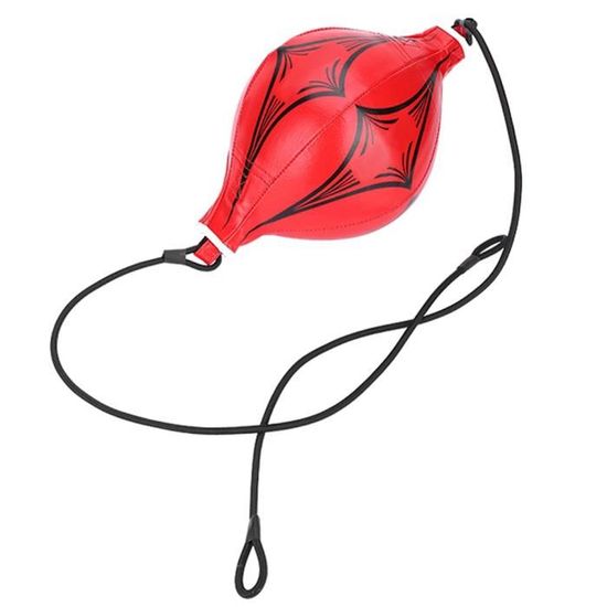 Faderr Balle De Vitesse En Cuir Synthétique Avec Sac De Frappe Pivotant - Entraînement Boxe Et Réflexes - Noir