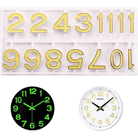 Mécanisme D'horloge Silencieux Avec Aiguilles - Remplacement Pour Horloge Murale DIY, Quartz, Couleur Noir