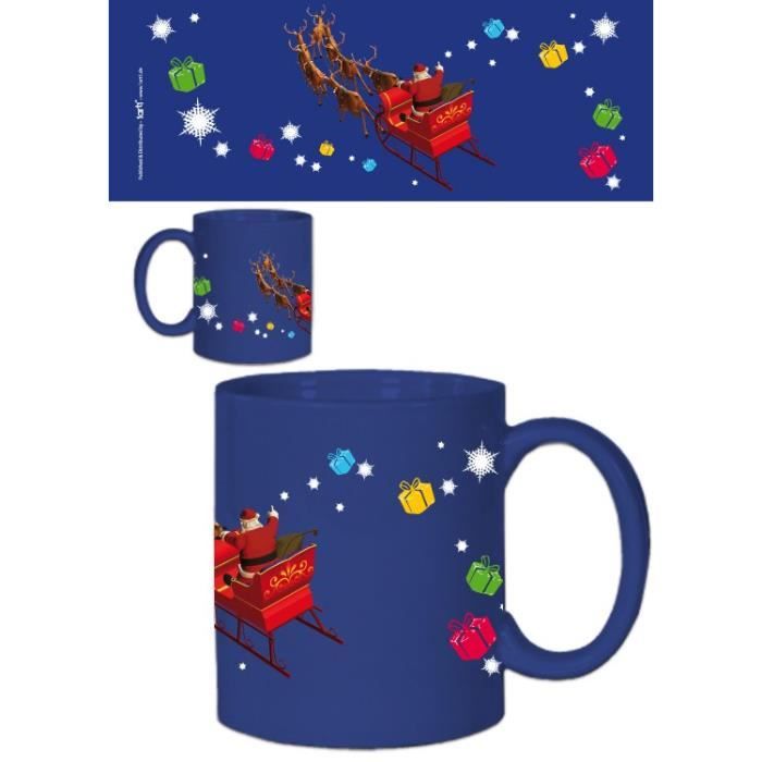 Noel Tasse A Cafe Mug Le Pere Noel Avec Ses Rennes Et Son