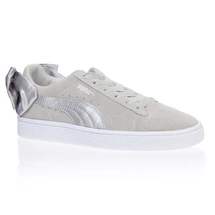 PUMA Baskets Su de Bow Jr Gris Enfant Gris Cdiscount Chaussures