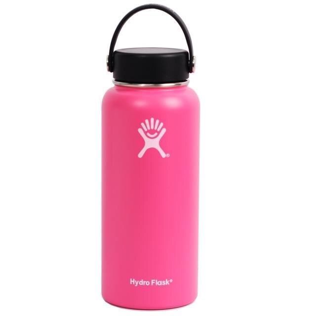 Bouteille d'eau Hydro de 32 oz avec logo personnalisé Flacon en acier