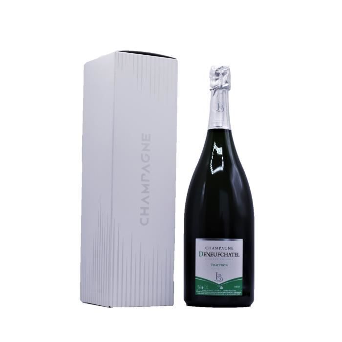 Coffret Champagne Magnum 150 cl Brut Tradition - Direct producteur - Champagne Deneufchatel