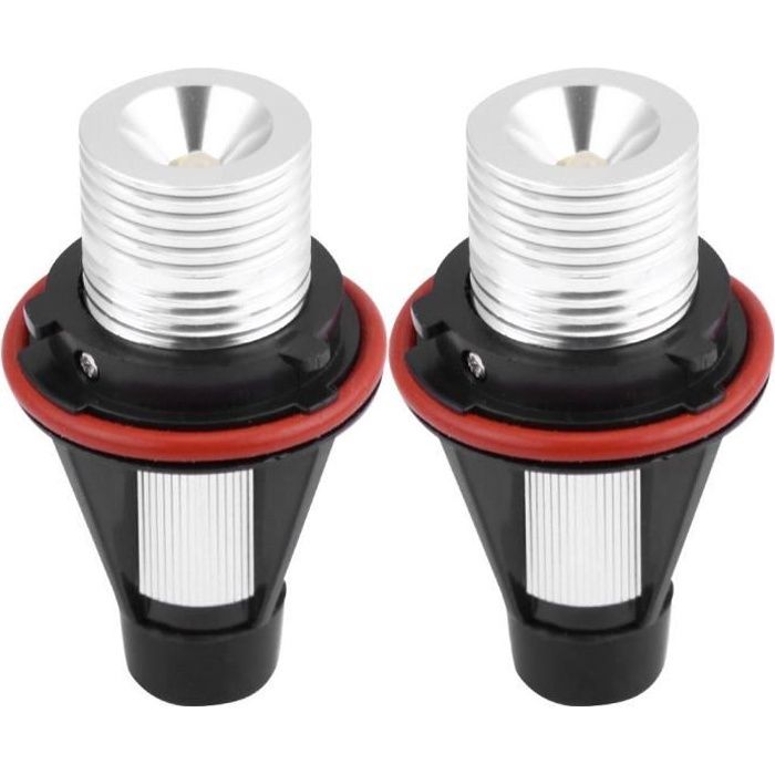 MEIHE 2PCS LED Lampe Lumineuse de Voiture 6000K 5W Angel Eyes pour BMW E60 E61 E39 E53