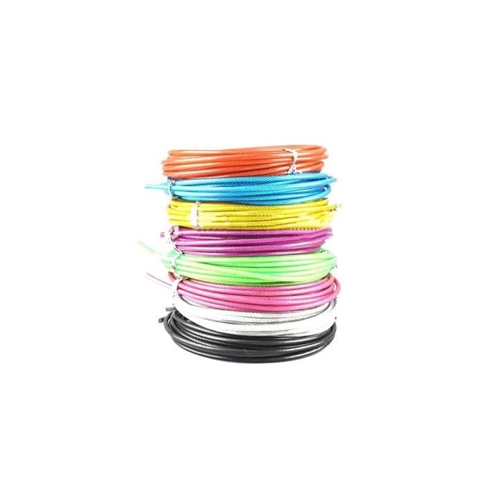Corde de rechange 3 m Crossfit câble métallique remplaçable vitesse cordes à sauter corde à sauter - Modèle: VIOLET - HSJSTSA01776