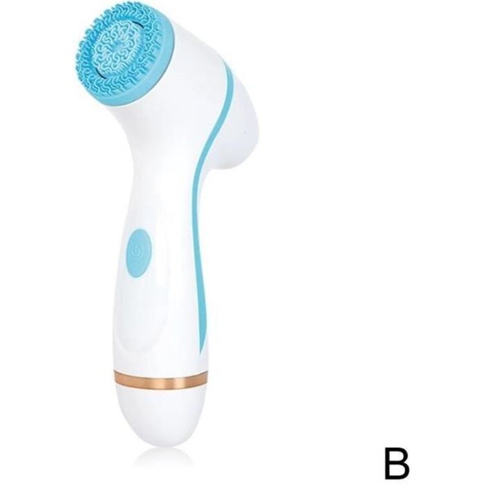 APPAREIL DE MASSAGE MANUEL,Brosse de nettoyage Sonic Nu visage Spin brosse ensemble Galvanica Spa système pour le - Type Argent