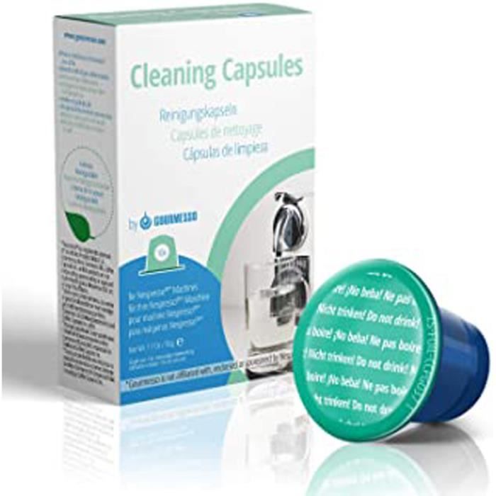 Capsules Détartrantes (10 Capsules) - Capsules Nettoyantes Pour Machine Nespresso ®*
