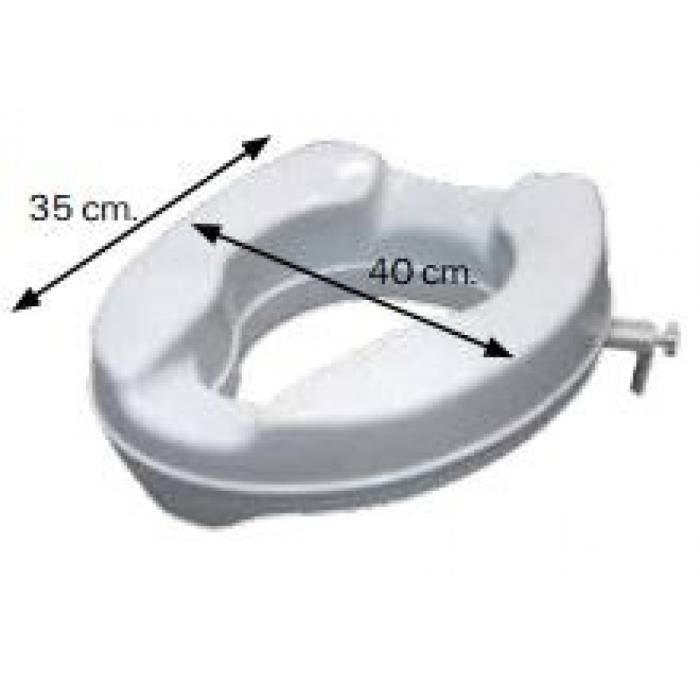 Rehausseur toilettes sans abattant - Rehausse WC - Sans couvercle alto 10 cm